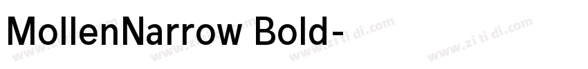 MollenNarrow Bold字体转换